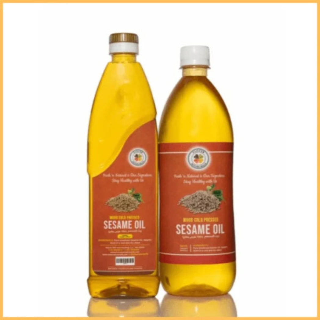 Pure Sesame Oil 500ML, Cold pressed & Unrefined Freshly milled